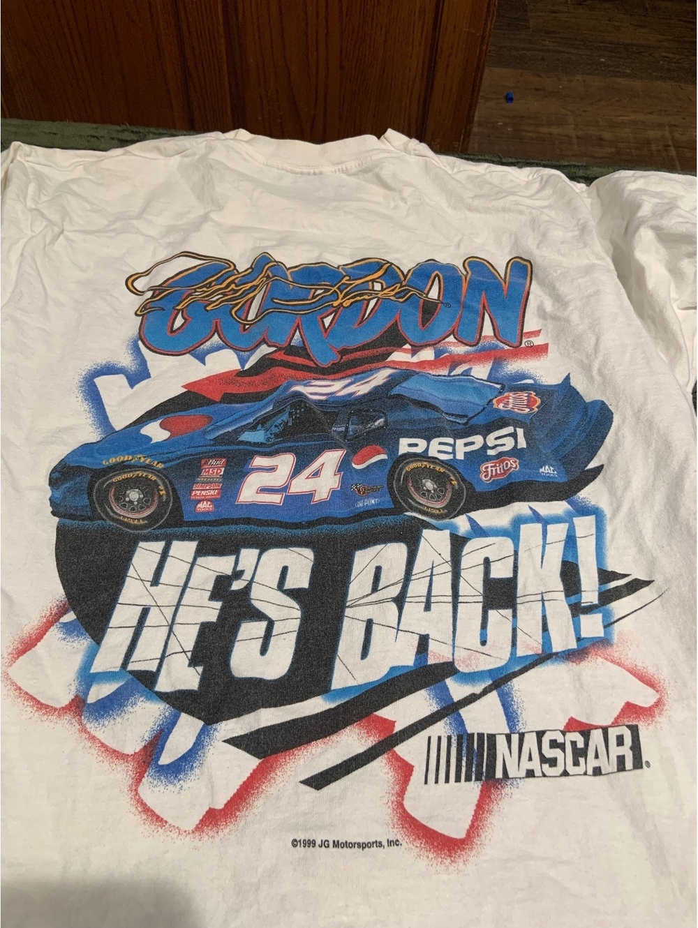 Jeff Gordon Pepsi Racing 24 NASCAR graphic T-shirt